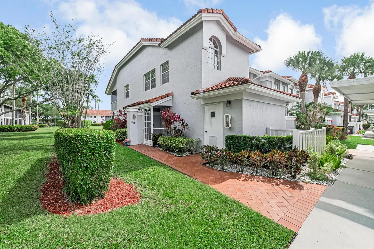 Exterior Front at 7384 Lake Meadow Way 201, Boynton Beach