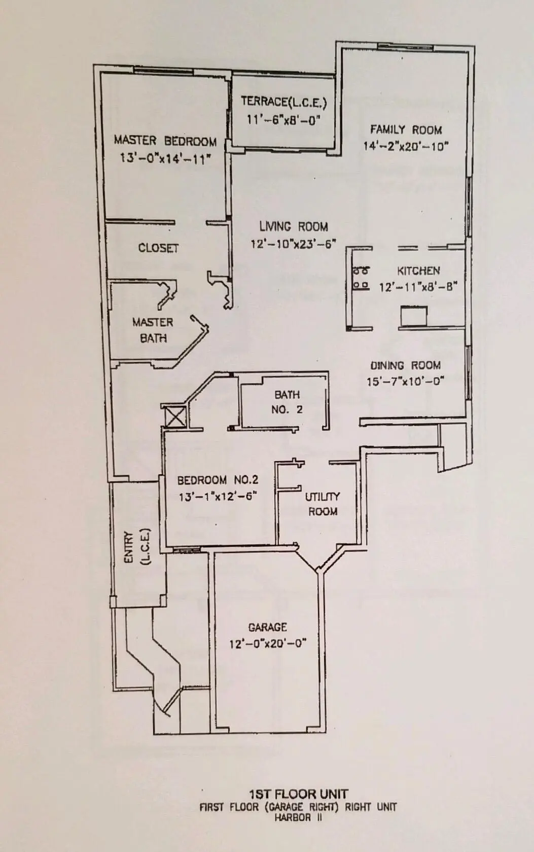 Floor plan for Windjammer Cove 2 bedroom at 9778 Bowline 101, West Palm Beach
