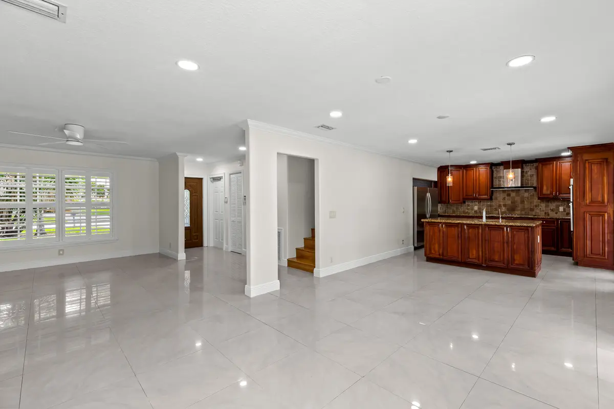 View from Kitchen at 4610 Pinetree Drive, Delray Beach
