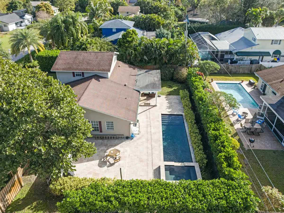 Back Yard and Pool at 4610 Pinetree Drive, Delray Beach
