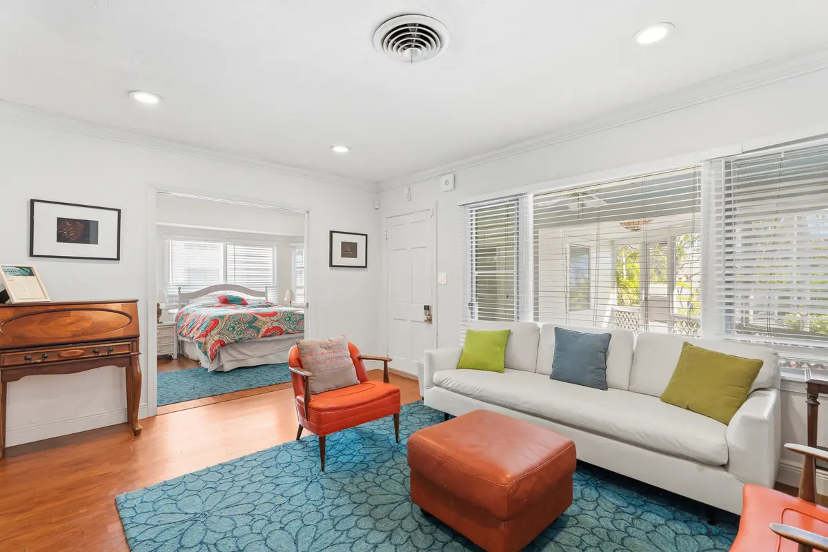 Living room at 411 S Palmway, Lake Worth Beach