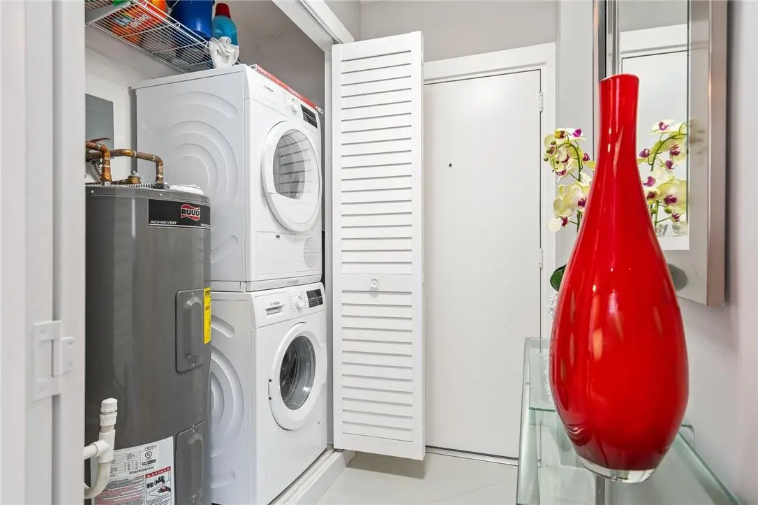 Utility Closet With Washer & Dryer at 3233 NE 34th Street 1504, Fort Lauderdale