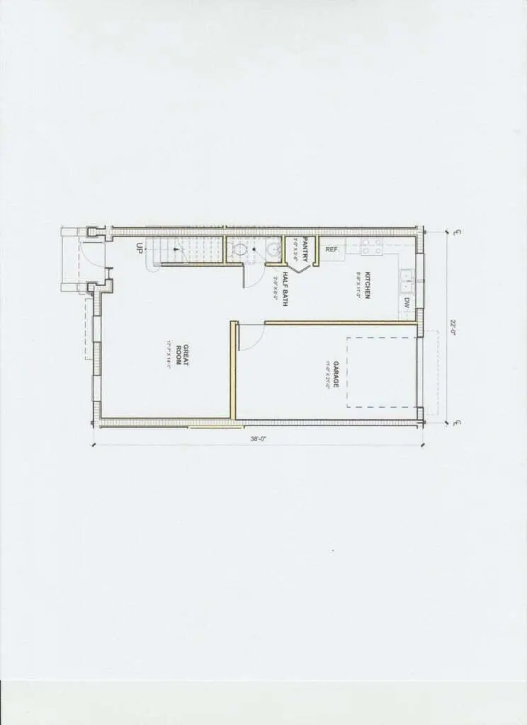 1st floor layout at 132 W 11th Street, Riviera Beach