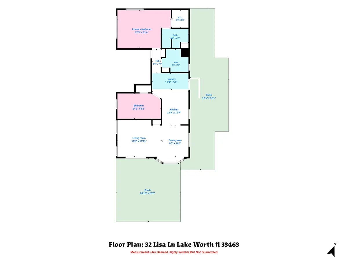2 Floor Plan at 32 Lisa Lane, Greenacres
