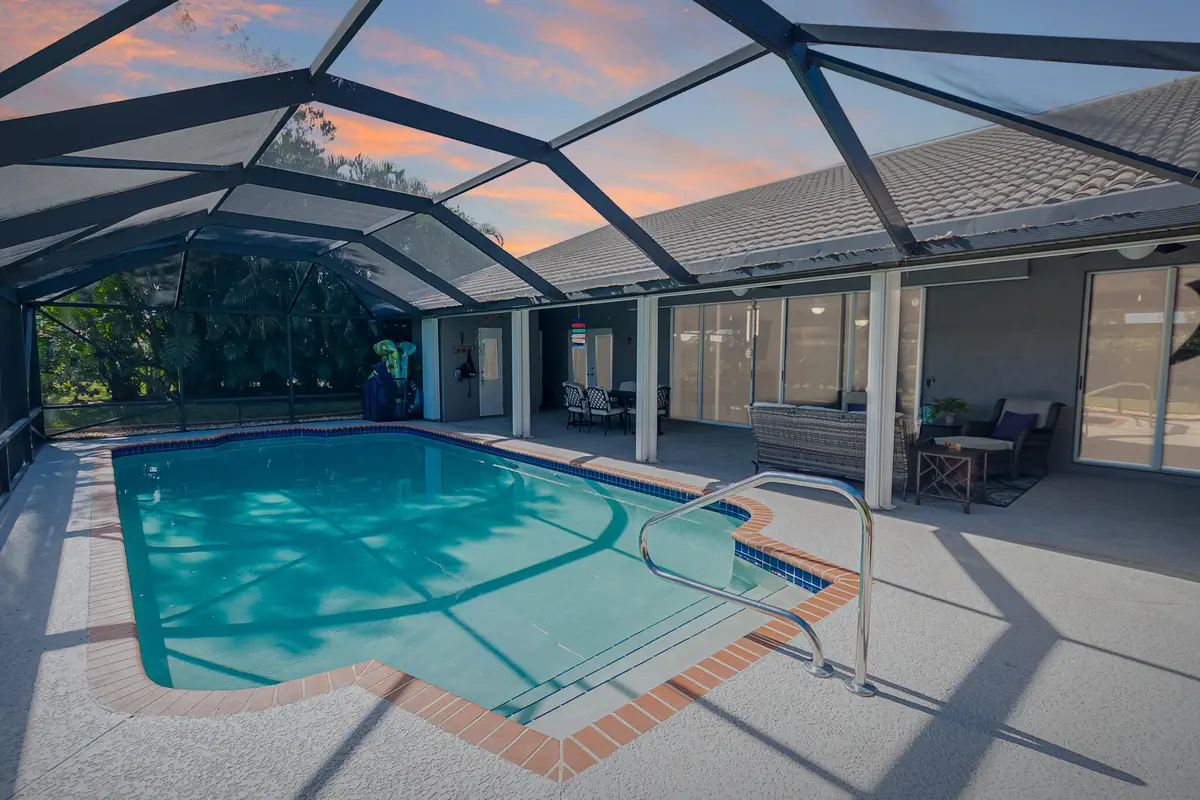 dusk pool at 1375 SW Bent Pine Cove, Port St. Lucie