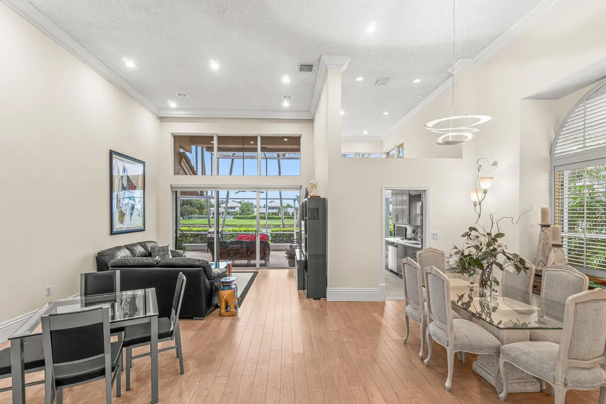 Living/dining area at 5246 Windsor Parke Drive, Boca Raton