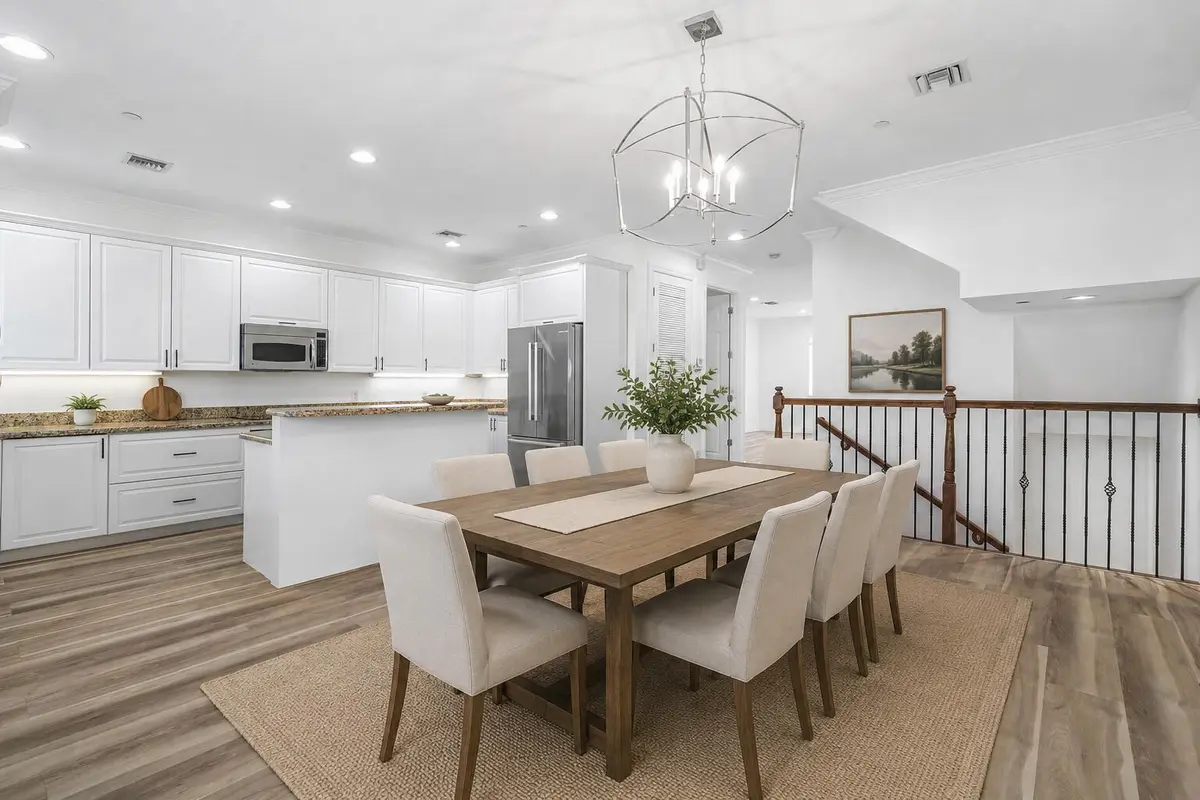 Virtually Staged Dining Room at 824 Virginia Garden Drive, Boynton Beach