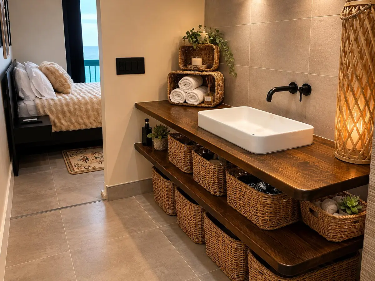 Primary bath at 9940 S Ocean Drive 802, Jensen Beach