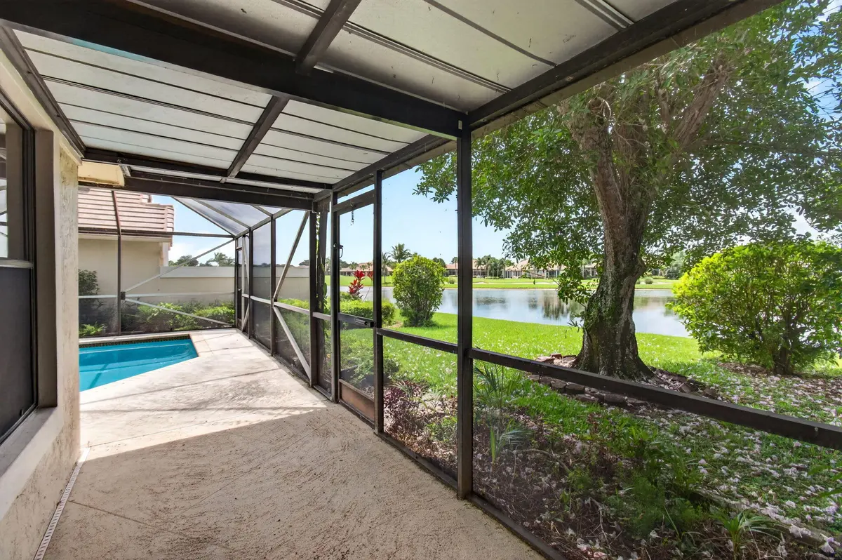 Extended Covered Patio at 7004 Bitterbush Place, Boynton Beach