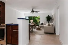 Kitchen/Living Room at 725 Hummingbird Way 111, North Palm Beach
