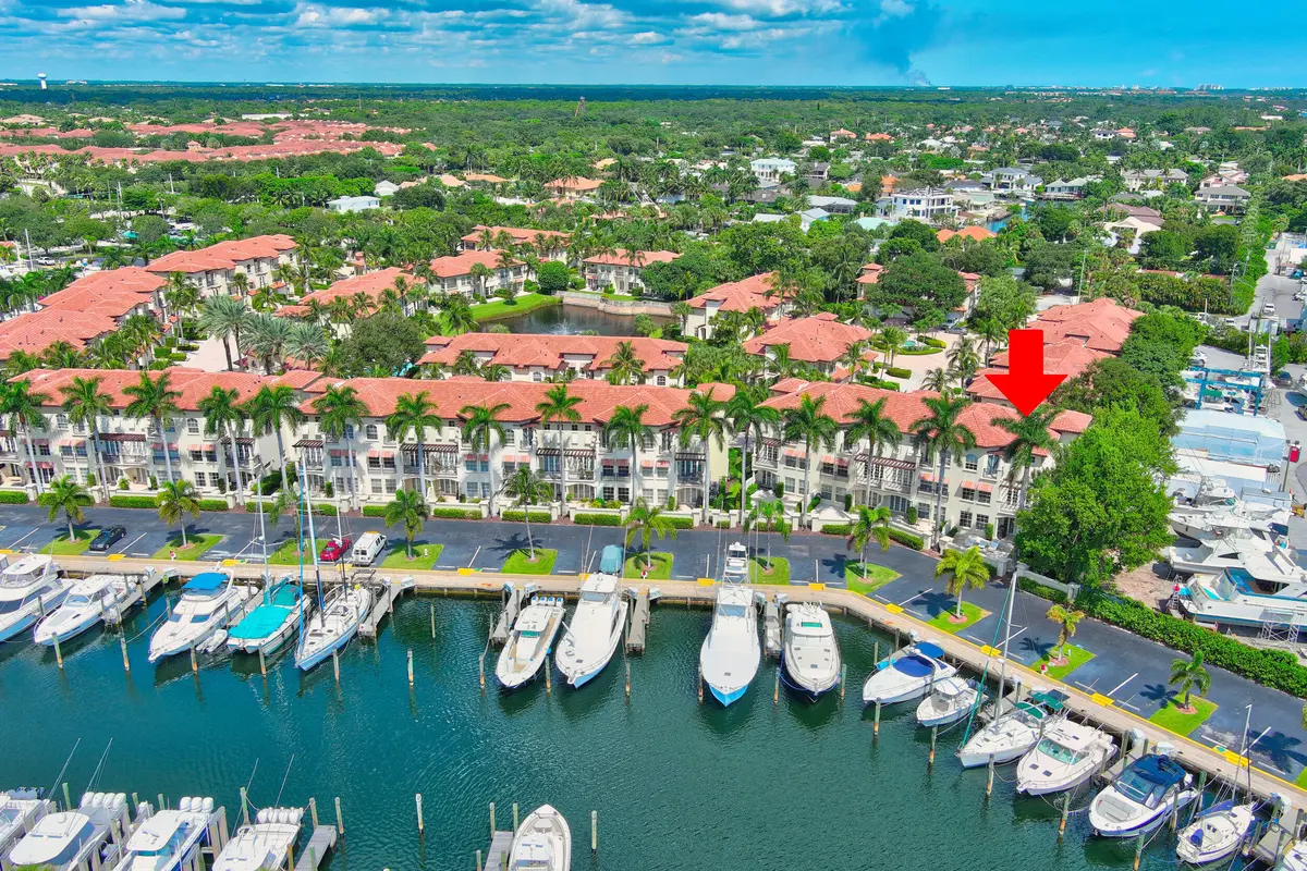 Rear View on Marina at 27 Marina Gardens Drive, Palm Beach Gardens