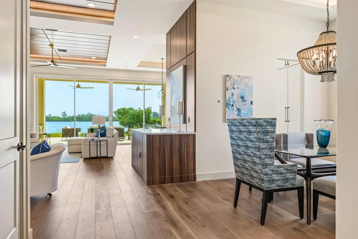Dining to kitchen at 4842 S Harbor Drive, Vero Beach