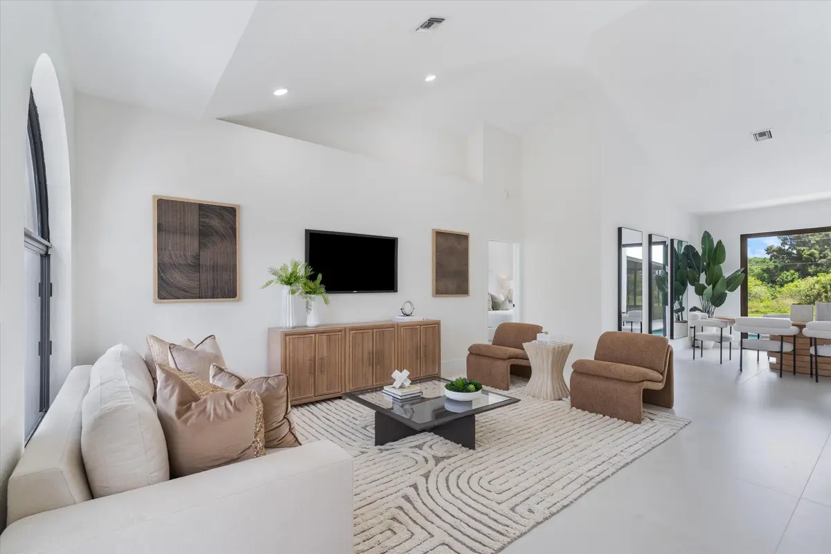 Living room at 7548 Fairway Trail, Boca Raton