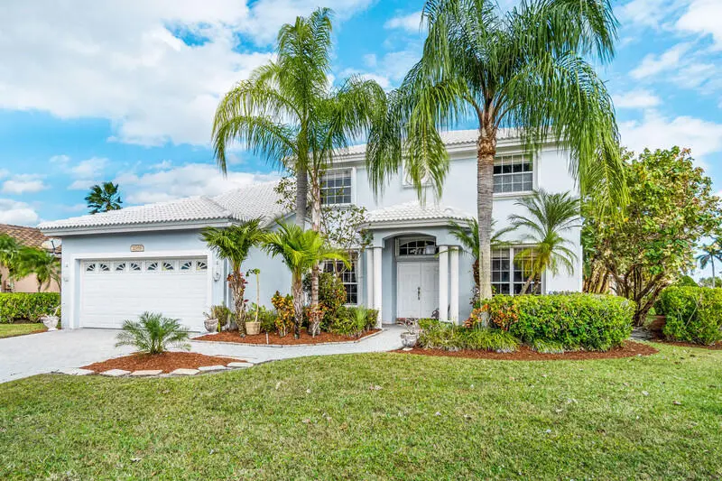 Front of House at 21958 Palm Grass Drive, Boca Raton