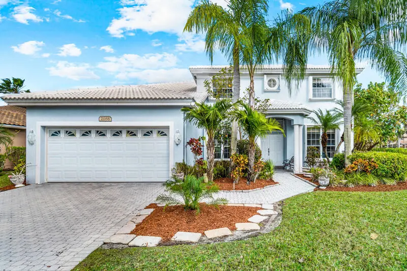Front of House at 21958 Palm Grass Drive, Boca Raton