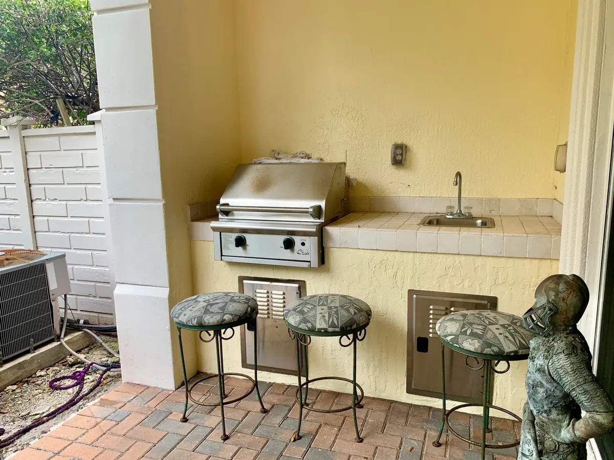 Barbecue area at 5620 NE Trieste Terrace, Boca Raton