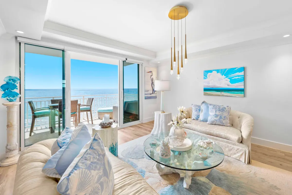 Living Area View at 2921 S Ocean Boulevard 704, Highland Beach