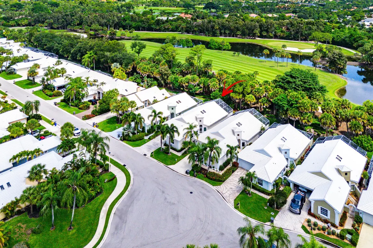 Aerial to Golf Course at 9101 Baybury Lane, West Palm Beach