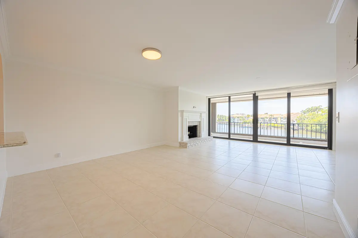 Living Room at 801 Palm Trail 9, Delray Beach