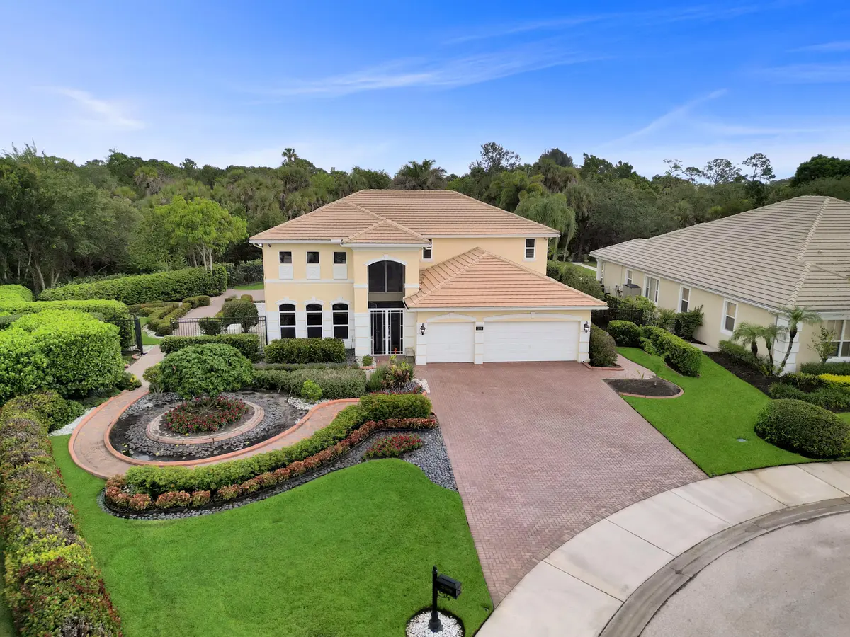 Front aerial at 299 SW Lost River Road, Stuart