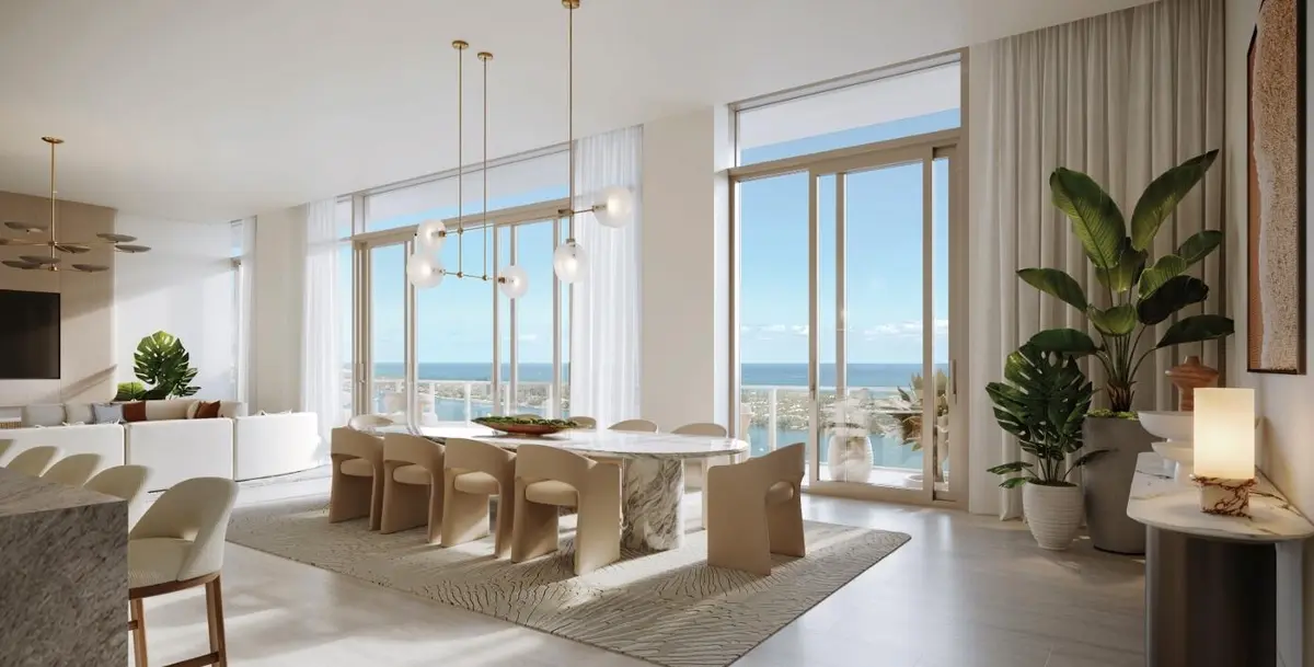 Dining Room at 1745 N Flagler Drive 2702, West Palm Beach