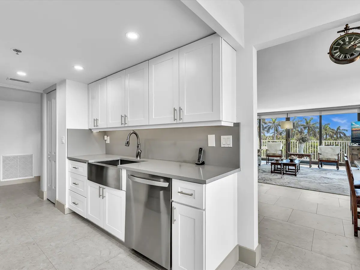 Kitchen at 3360 S Ocean Boulevard 2a, Palm Beach