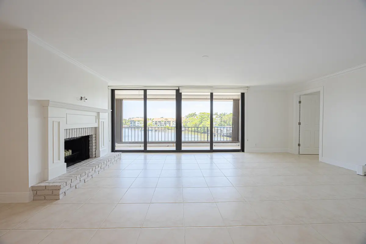 Open Living Room at 801 Palm Trail 9, Delray Beach