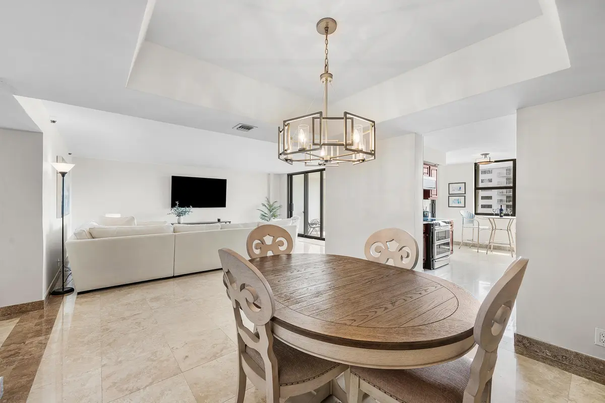 dining/living spaces at 4600 S Ocean Boulevard 602, Highland Beach