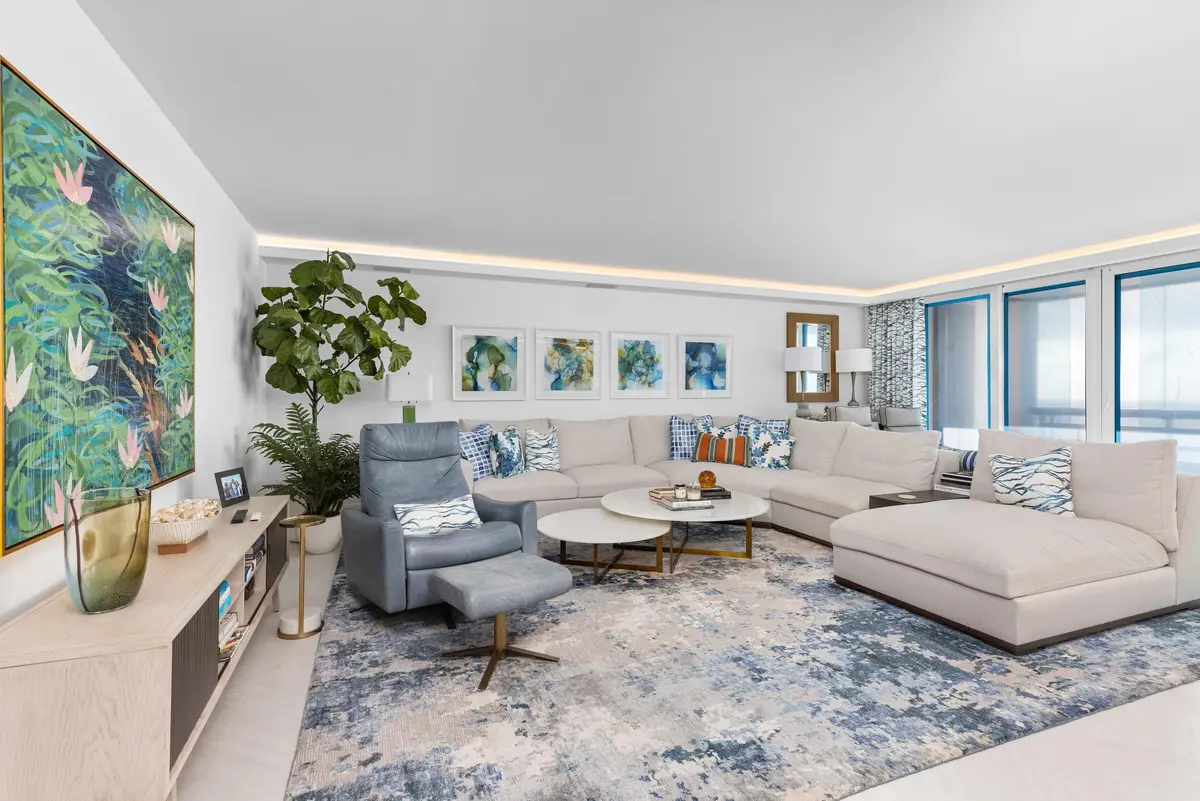 Living Area at 1500 S Ocean Boulevard 1505, Boca Raton