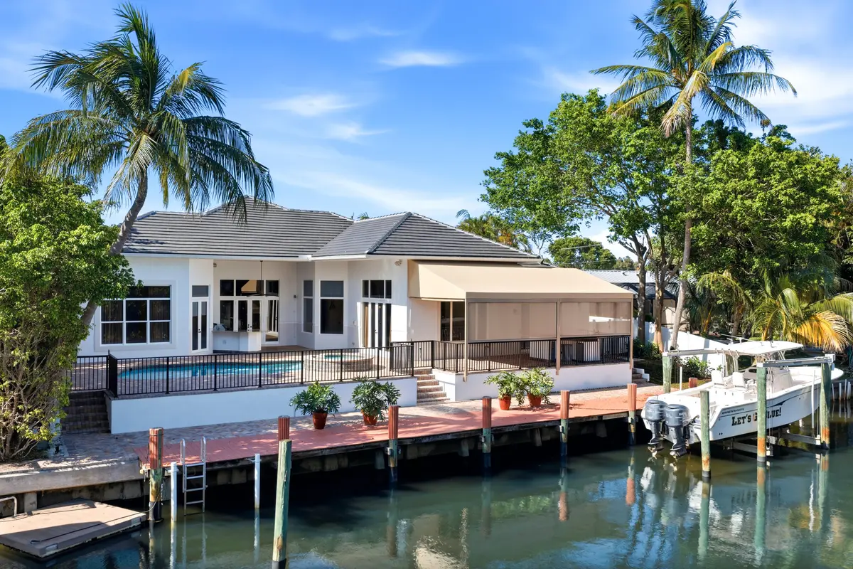 BACK EXTERIOR at 608 Inlet Road, North Palm Beach