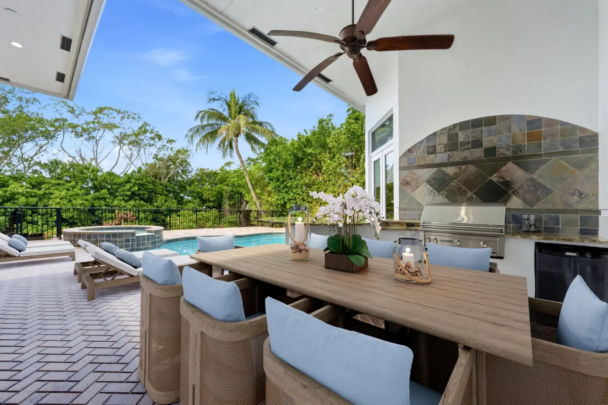 VIRTUAL STAGED BACK PATIO at 608 Inlet Road, North Palm Beach