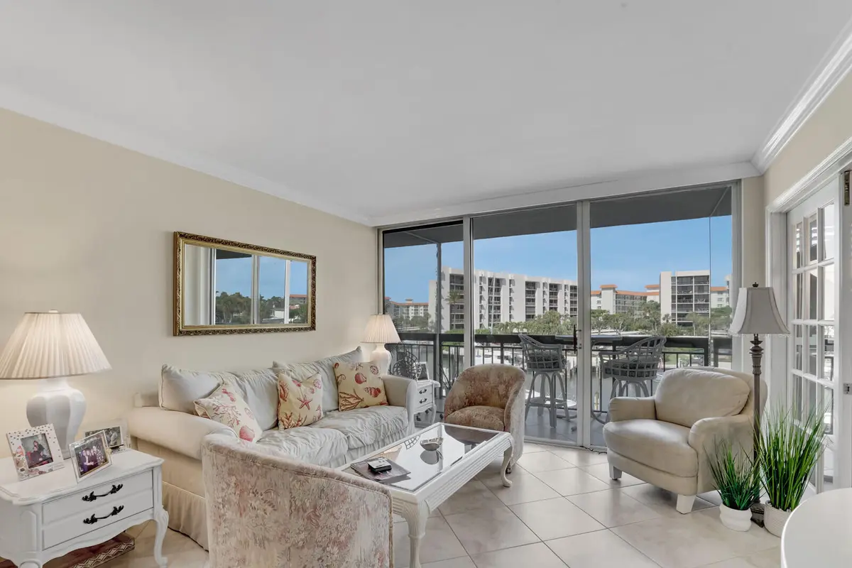 Living Room at 2687 N Ocean Boulevard G-305, Boca Raton