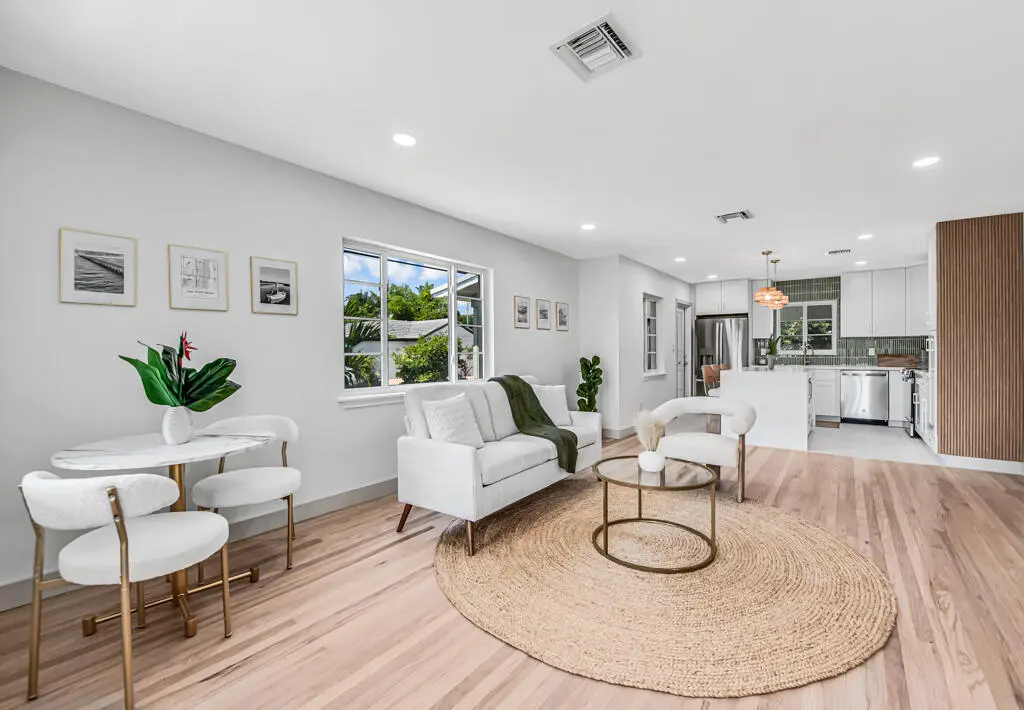 liv/family with hardwood floors at 1201 N Palmway, Lake Worth Beach