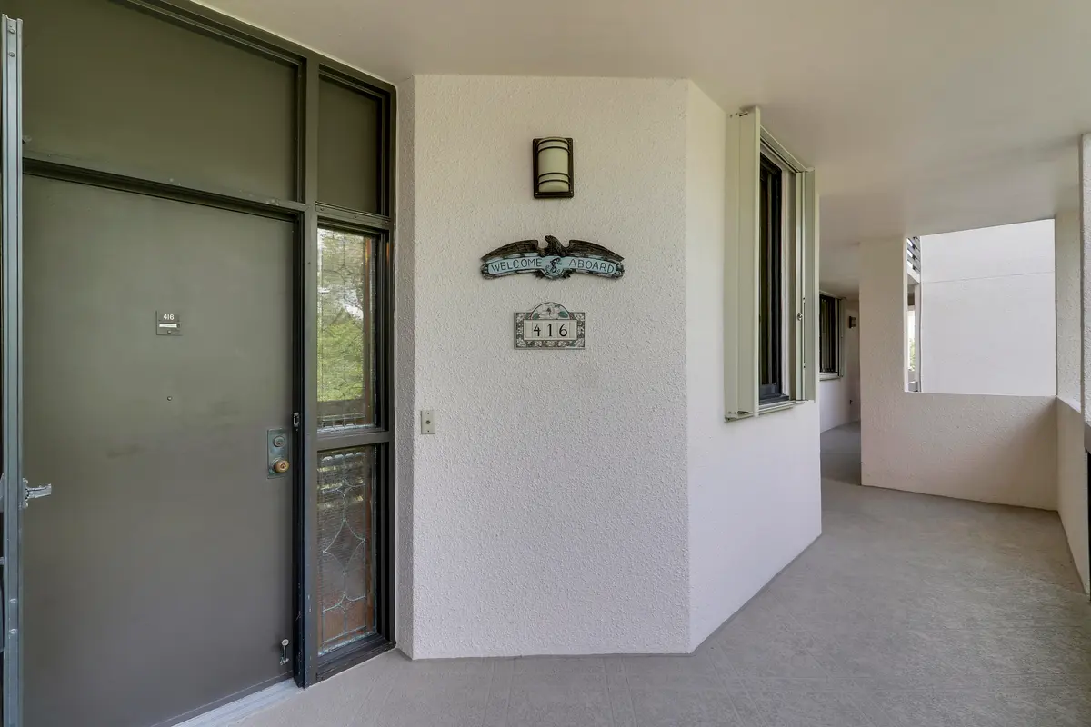 Exterior Entry to Unit at 11370 Twelve Oaks Way 416, North Palm Beach