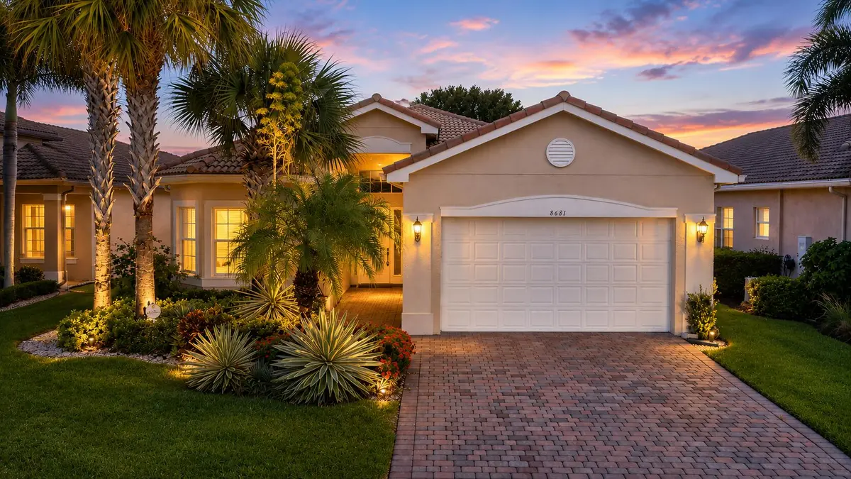 front twilight at 8681 Cathedral Peak Court, Boynton Beach