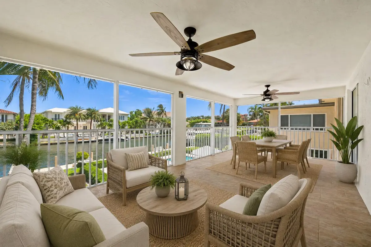 Screened in Balcony at 1105 Bel Air Drive C, Highland Beach
