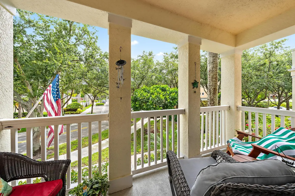 Balcony overlooking Green at 275 Murcia Drive 202, Jupiter