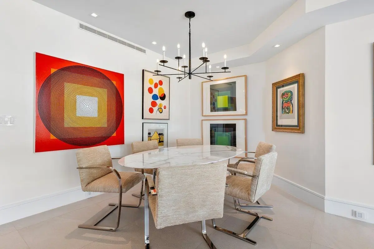 Dining Room at 2000 S Ocean Boulevard 103, Palm Beach