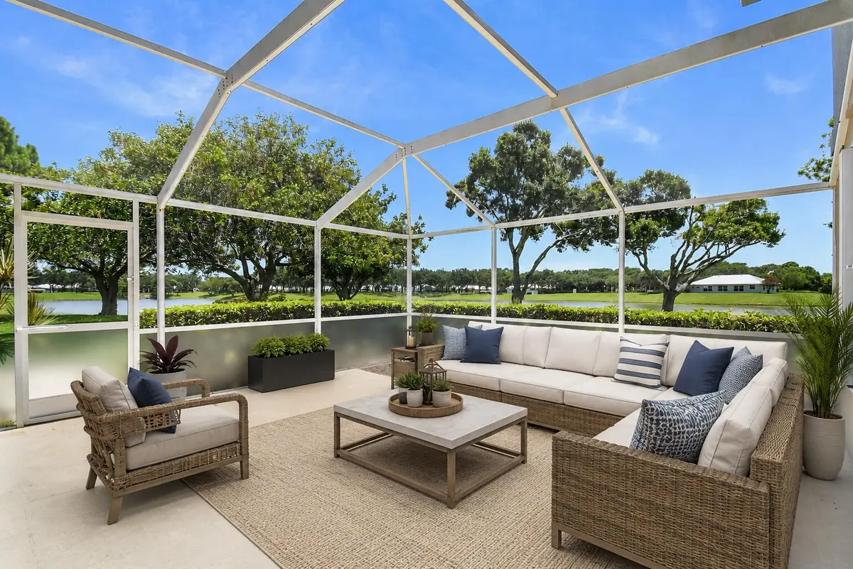 Virtually Staged Porch at 2442 SW Danbury Lane, Palm City