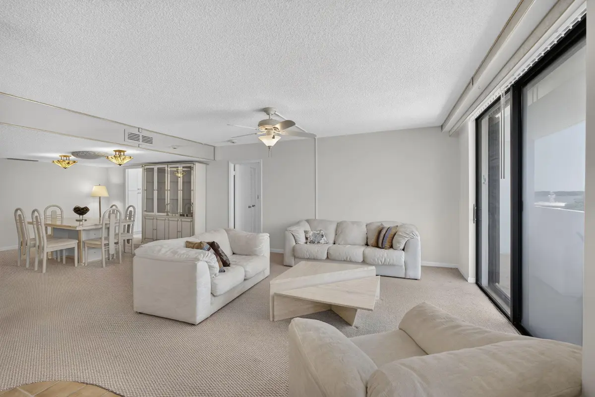 Living and dining rooms at 1208 Marine Way 205, North Palm Beach