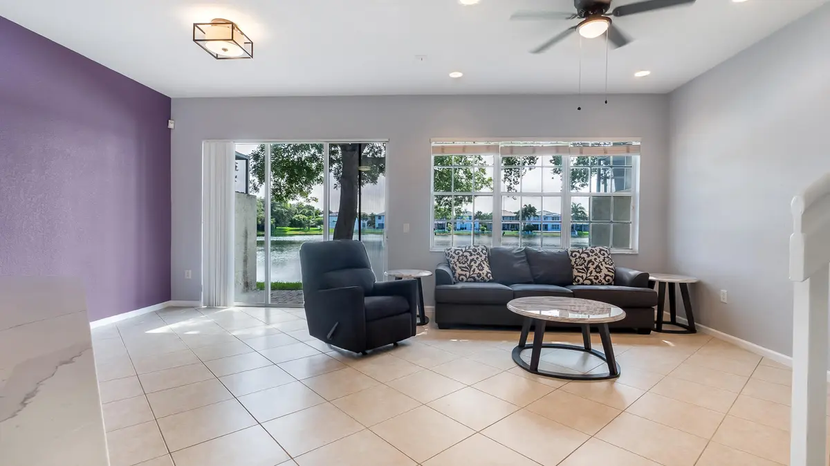 Living room and dining room at 4360 SW 125th Lane, Miramar