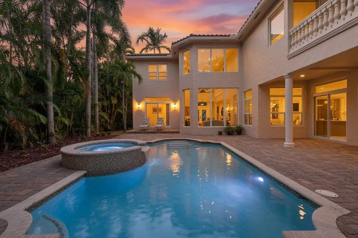 Pool Area at 5133 Isabella Drive, Palm Beach Gardens