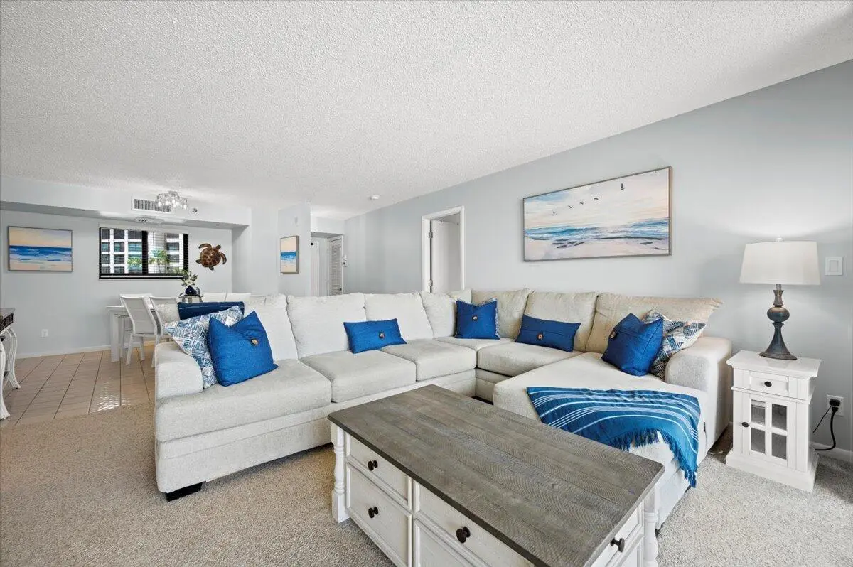 Living Room at 100 Ocean Trail Way 107, Jupiter