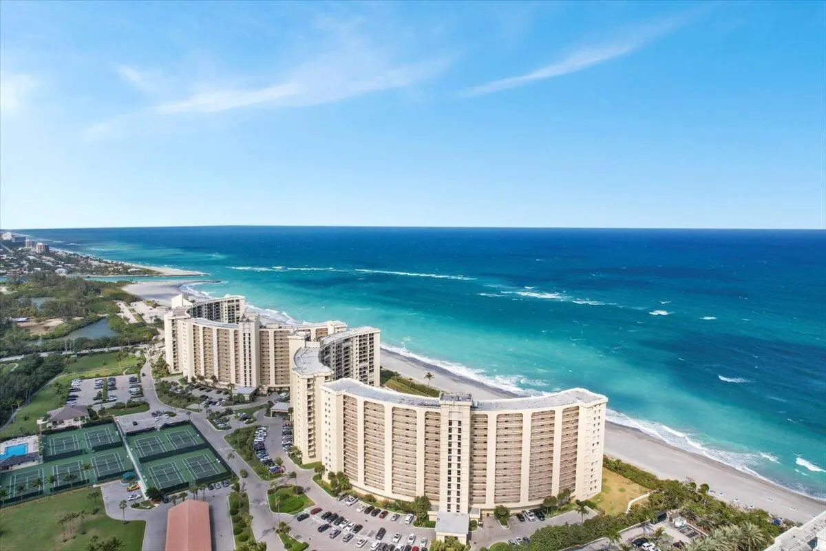 100 Ocean Trail Aerial and Jupiter Beach at 100 Ocean Trail Way 107, Jupiter
