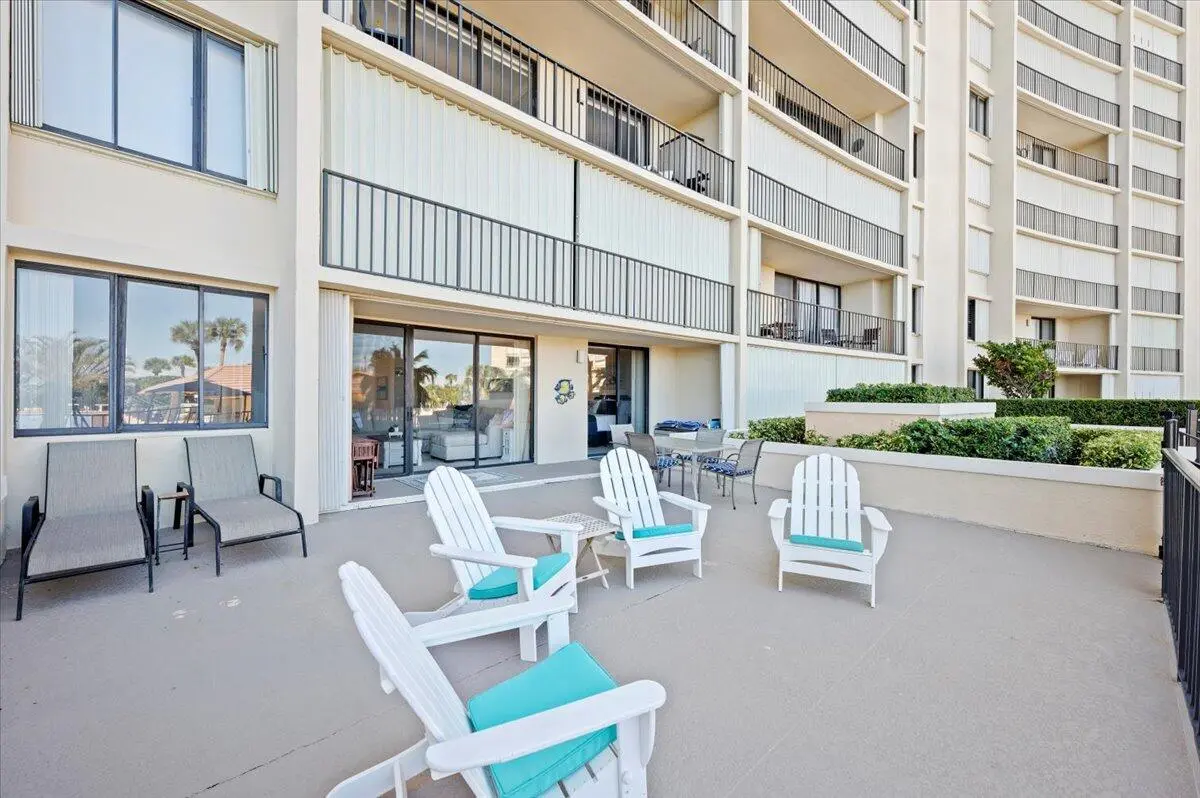 Private Terrace Great for entertaining at 100 Ocean Trail Way 107, Jupiter