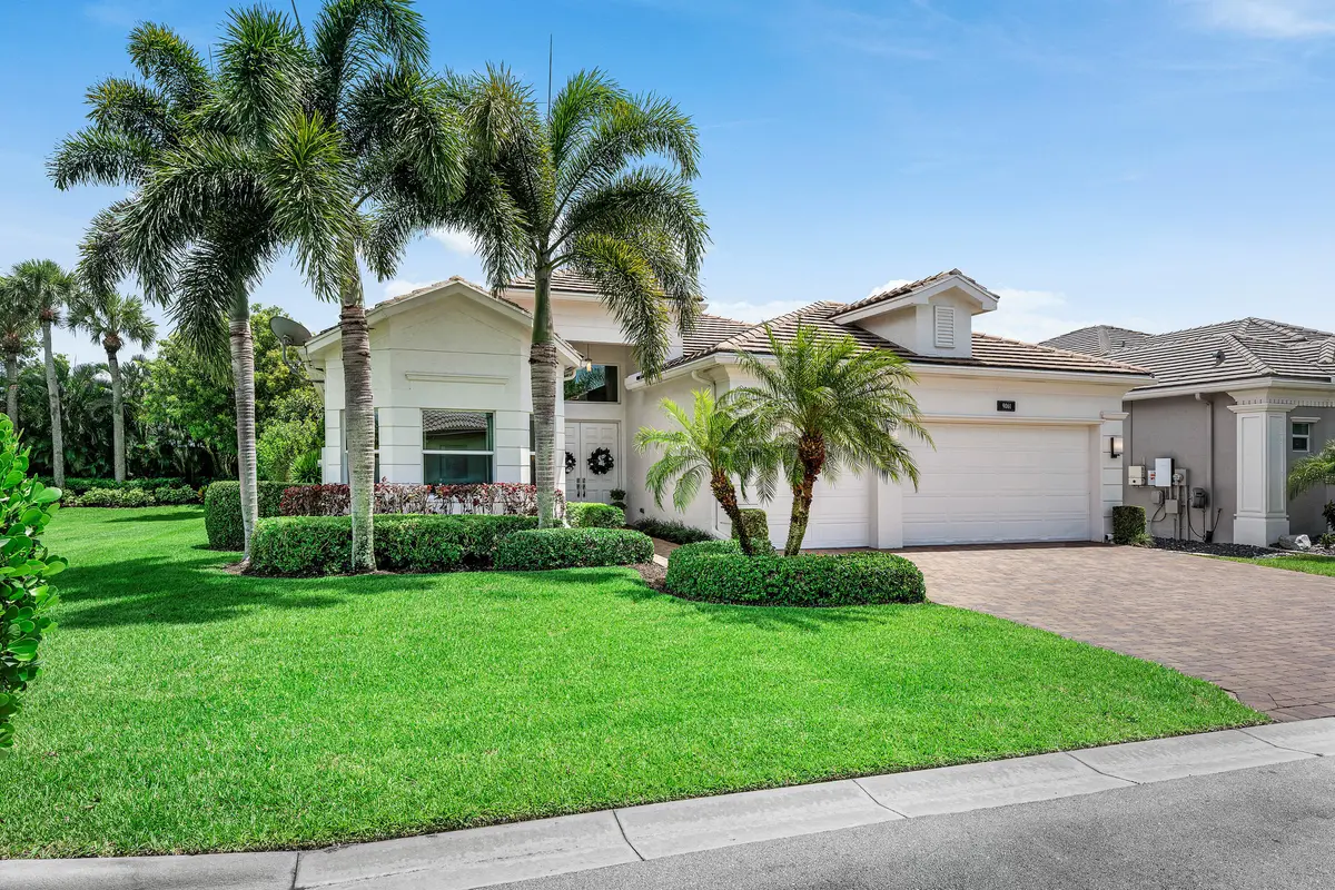 Lushly Landscaped Exerior at 9061 GOLDEN MOUNTAIN Circle, Boynton Beach