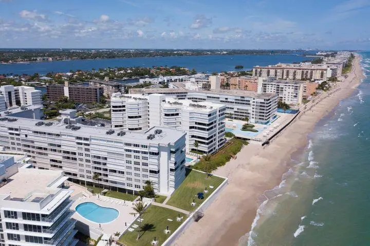 4-Tuscany Aerial North at 3570 S Ocean Boulevard 806, Palm Beach