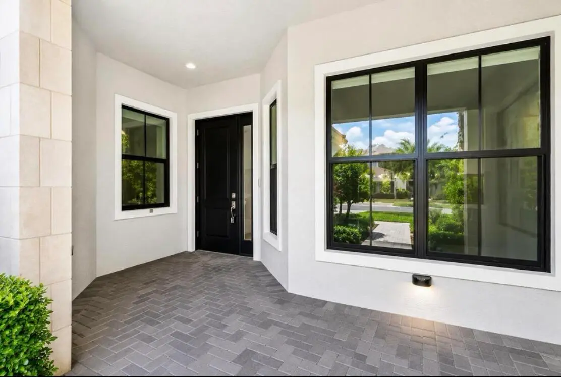 Covered Lanai to the Front Entrance at 5603 Delacroix Terrace, Palm Beach Gardens