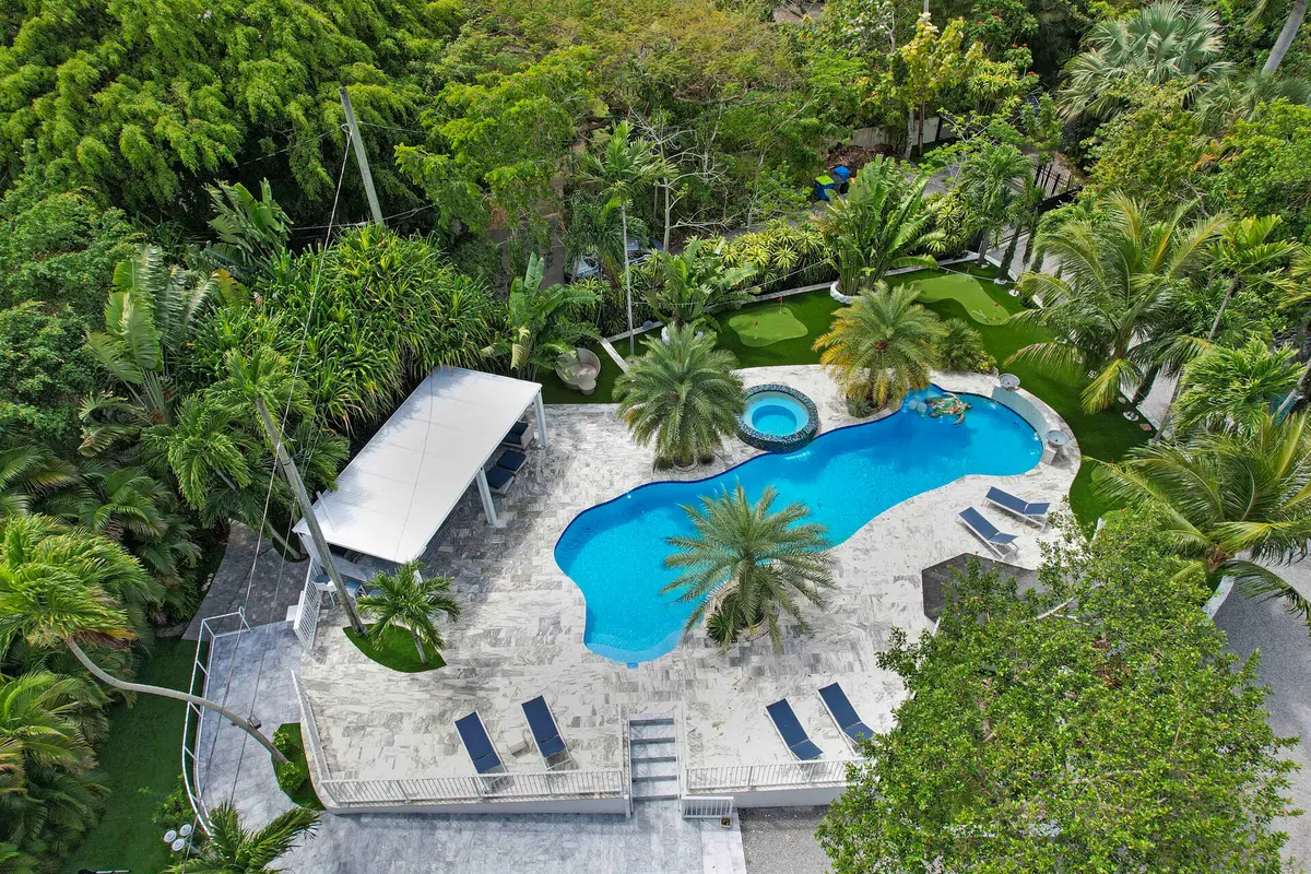 Aerial View The Pool at 2249 Lazy Lane, Lazy Lake