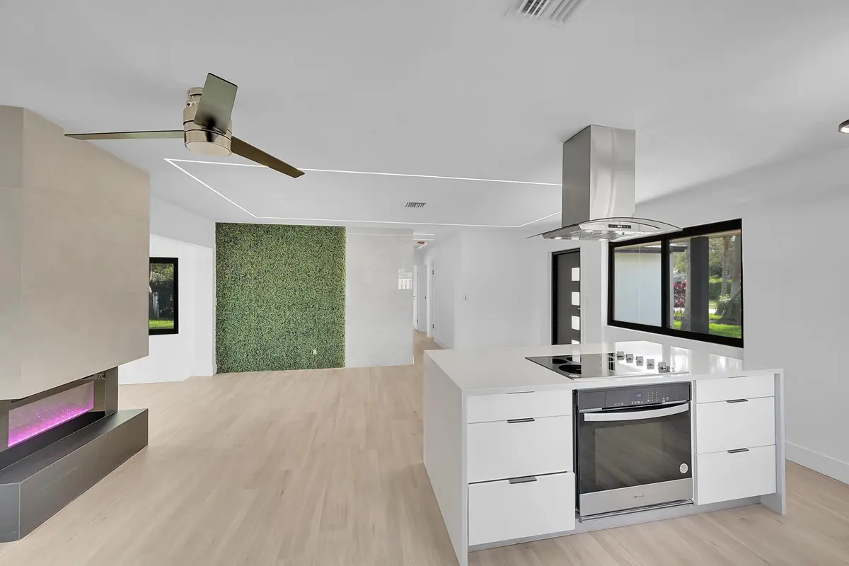 kitchen and living area at 1257 NW 4th Street, Boca Raton